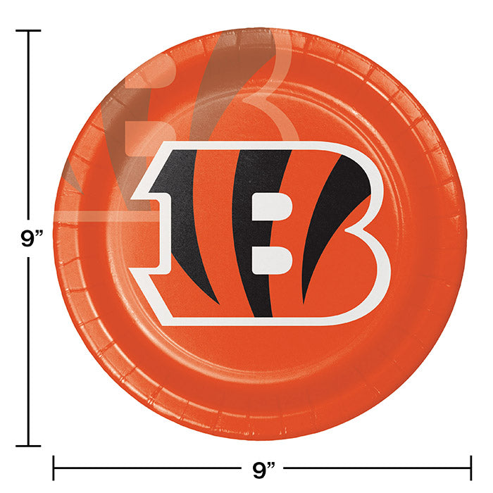 96/Case Bulk Cincinnati Bengals Dinner Plates