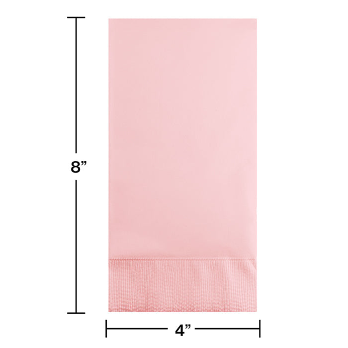 192 pc Bulk Classic Pink 3 Ply Guest Towels