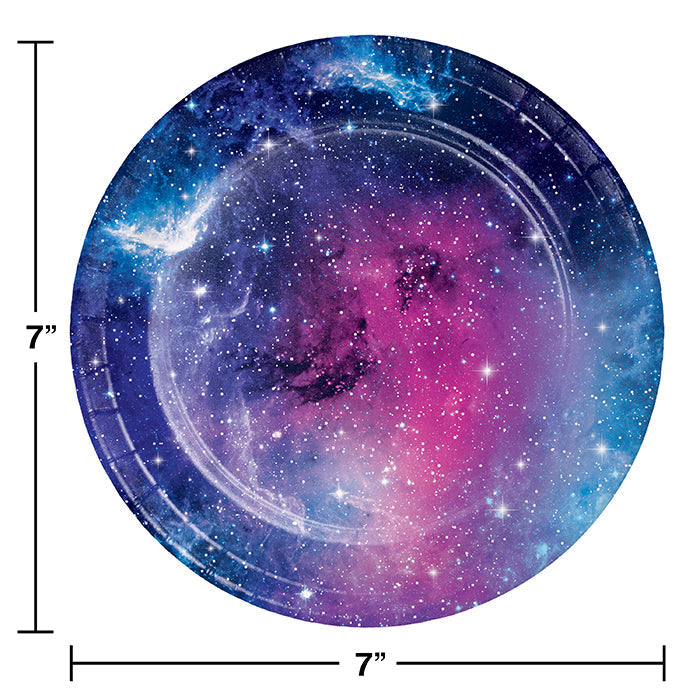 96ct Bulk Galaxy Party Dessert Plates