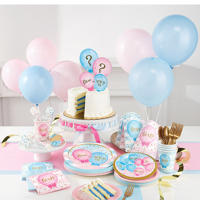6ct Bulk Gender Reveal Balloons Centerpieces