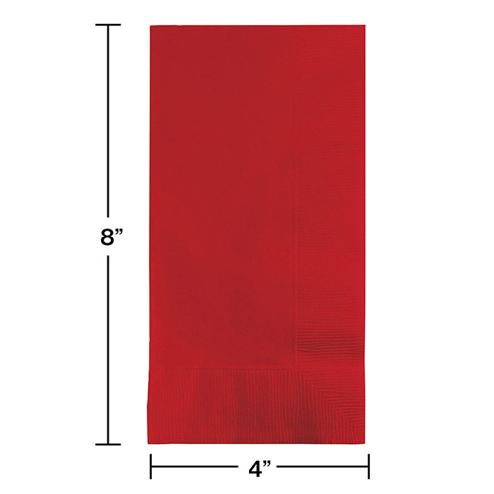 600ct Bulk Classic Red 2 Ply Dinner Napkins