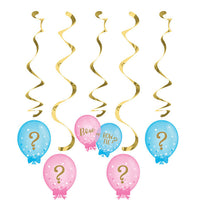 30 pc Bulk Gender Reveal Balloons Dizzy Danglers