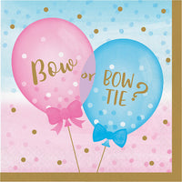 192 pc Bulk Gender Reveal Balloons Luncheon Napkins