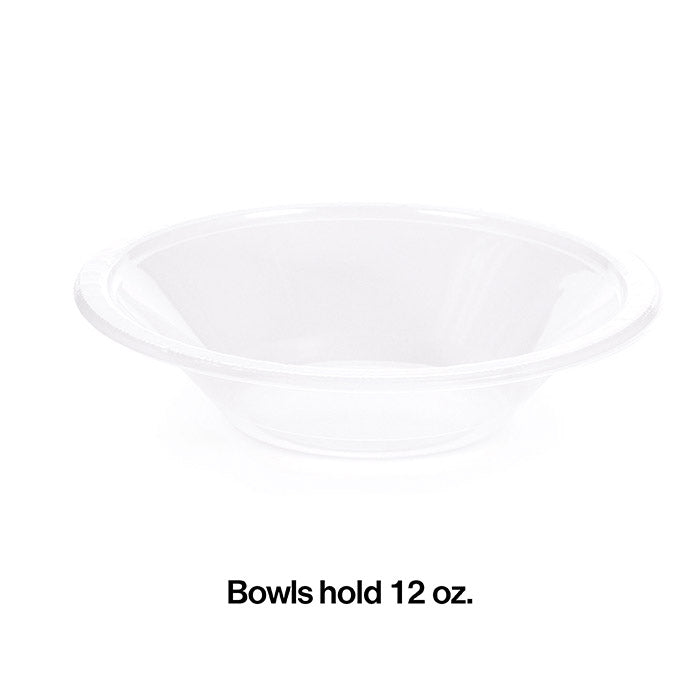 240ct Bulk Clear 12 oz Plastic Bowls