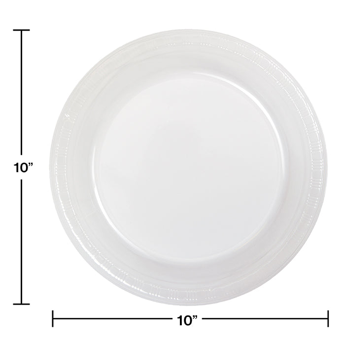 240ct Bulk Clear Plastic Banquet Plates