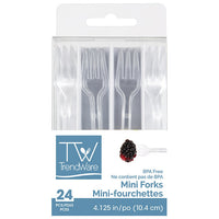 144ct Bulk Clear TrendWare Mini Forks