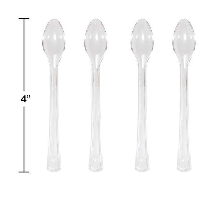 144ct Bulk Clear TrendWare Mini Spoons