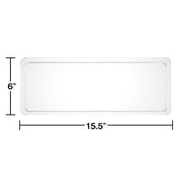 6ct Bulk Clear TrendWare Rectangular Tray