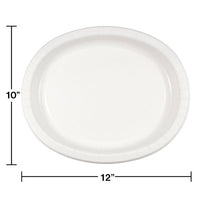 96ct Bulk White Sturdy Style Oval Platters
