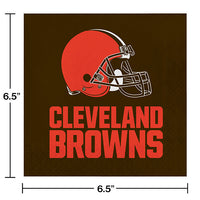 192/Case Bulk Cleveland Browns Luncheon Napkins
