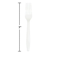 288ct Bulk White Plastic Forks