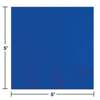 600ct Bulk Cobalt Blue 2 ply Beverage Napkins