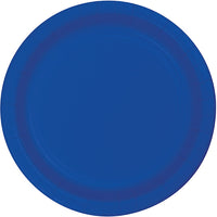240ct Bulk Cobalt Blue Sturdy Style Banquet Plates