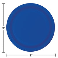 240ct Bulk Cobalt Blue Sturdy Style Dinner Plates