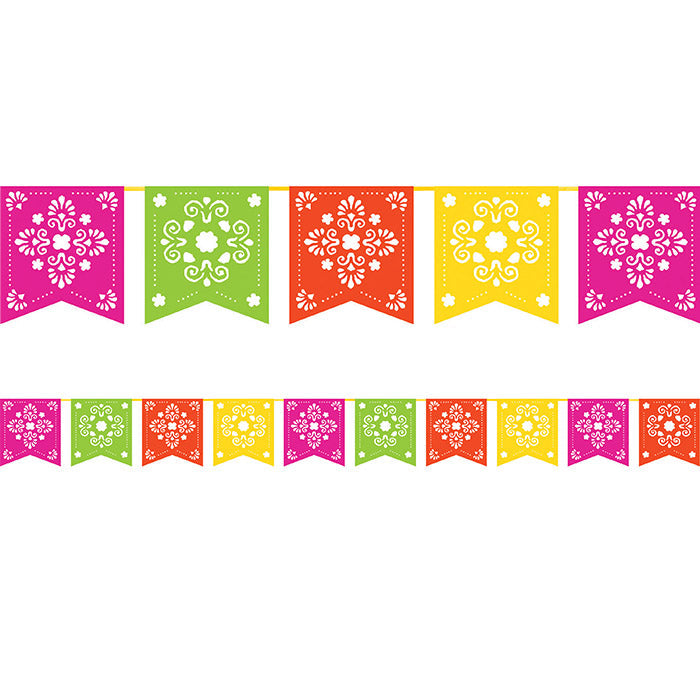 6 pc Bulk Serape Papel Picado Banners
