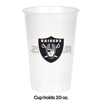 96ct Bulk Las Vegas Raiders 20 oz Plastic Cups