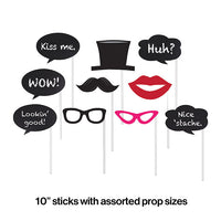 60ct Bulk Chalkboard Photo Booth Props
