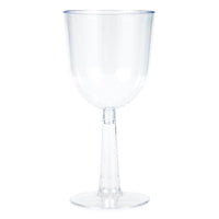 48 pc Bulk Clear 12 oz Plastic Wine Glasses