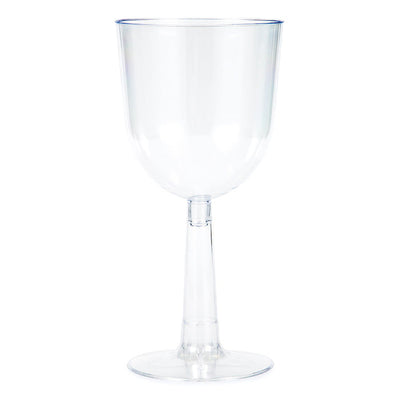48 pc Bulk Clear 12 oz Plastic Wine Glasses