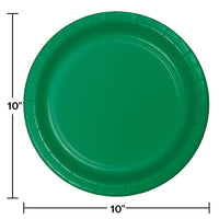 240ct Bulk Emerald Green Sturdy Style Banquet Plates