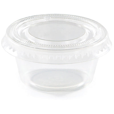 288 pc Bulk Clear 2 oz Portion Cups with Lids