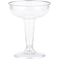 54 pc Bulk Clear 4 oz Plastic Champagne Coupes