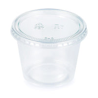 192 pc Bulk Clear 5.5 oz Portion Cups with Lids