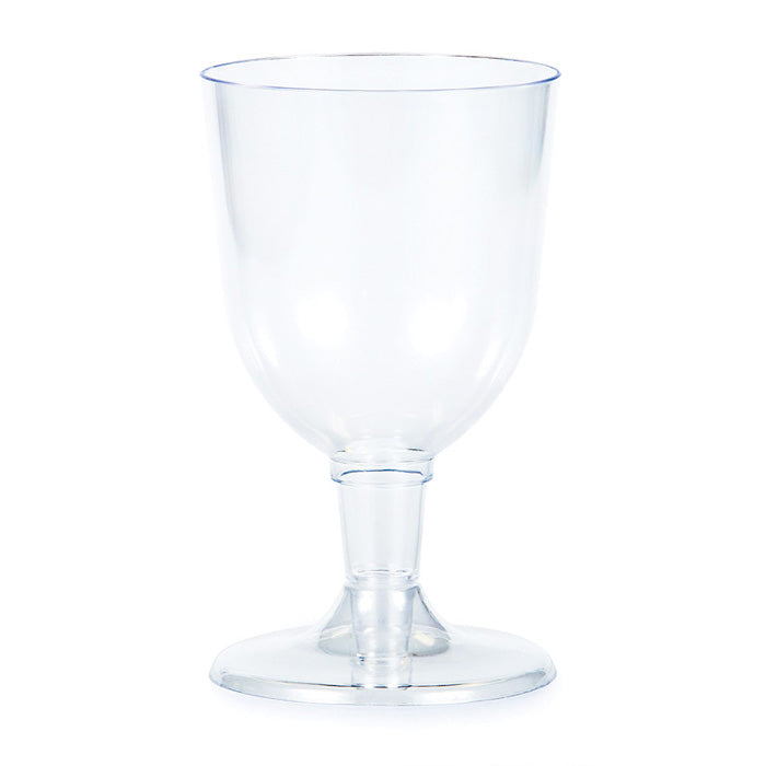 72 pc Bulk Clear 5 oz Plastic Wine Glasses