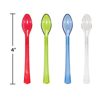 144ct Bulk Assorted Translucent TrendWare Mini Spoons