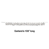 12ct Bulk Silver Stars Garland