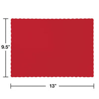 600ct Bulk Classic Red Paper Placemats
