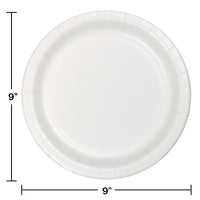 240ct Bulk White Sturdy Style Dinner Plates