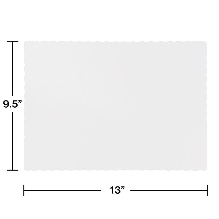 600ct Bulk White Paper Placemats