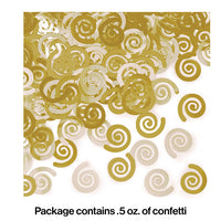 12ct Bulk Glittering Gold Swirls Confetti