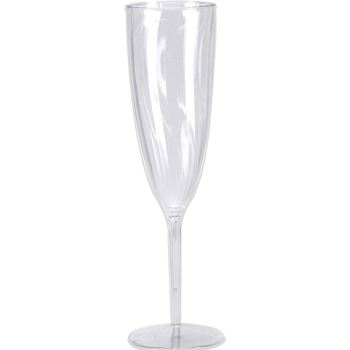 96 pc Bulk Clear 6 oz Plastic Champagne Glasses