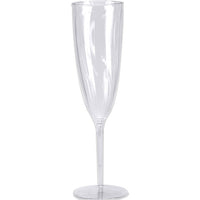 96 pc Bulk Clear 6 oz Plastic Champagne Glasses