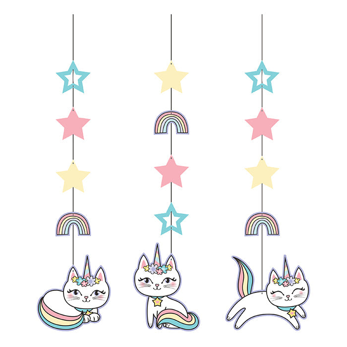 36 pc Bulk Sassy Caticorn Hanging Cutouts