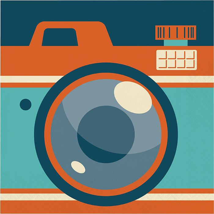 192 pc Bulk Hipster Birthday Beverage Napkins