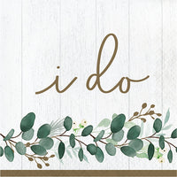 192 pc Bulk Eucalyptus I Do Luncheon Napkins