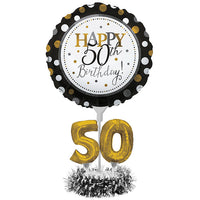 4 pc Bulk 50th Birthday Balloon Centerpiece Kits