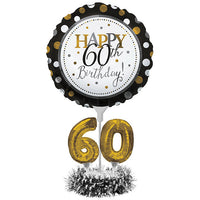4 pc Bulk 60th Birthday Balloon Centerpiece Kits