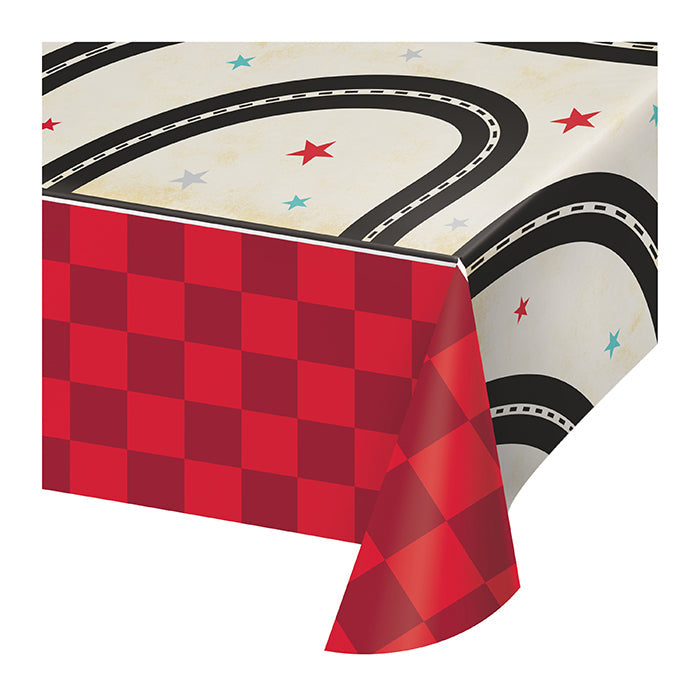 6 pc Bulk Vintage Race Car Paper Table Covers