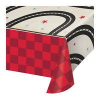 6 pc Bulk Vintage Race Car Paper Table Covers