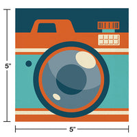 192ct Bulk Hipster Birthday Beverage Napkins