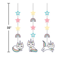 36ct Bulk Sassy Caticorn Hanging Cutouts