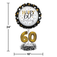 4ct Bulk 60th Birthday Balloon Centerpiece Kits