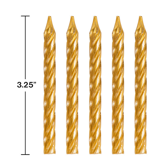 288ct Bulk Gold Birthday Candles
