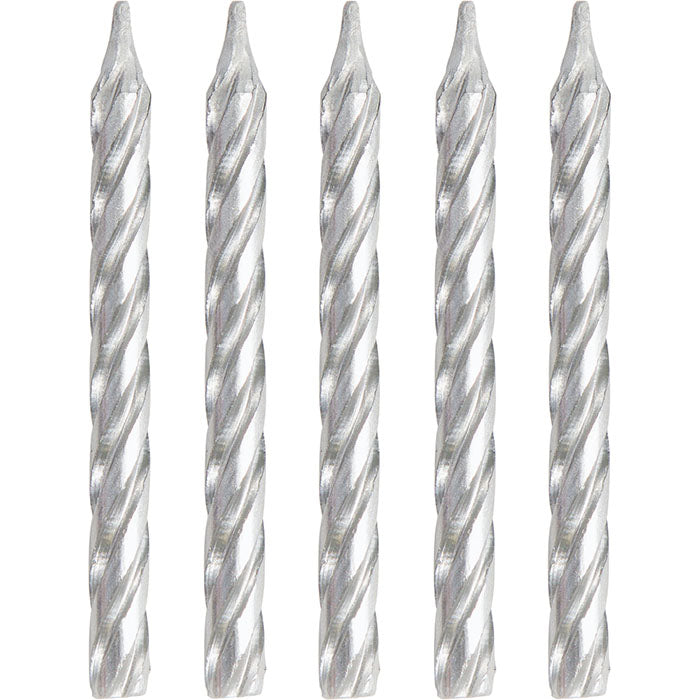 288 pc Bulk Silver Birthday Candles