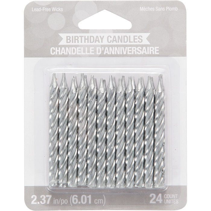 288ct Bulk Silver Birthday Candles