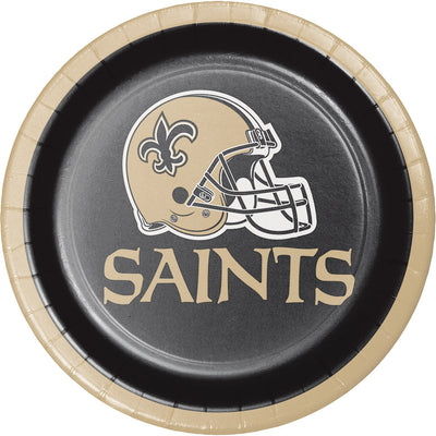 New Orleans Saints Paper Dessert Plate (8/Pkg)